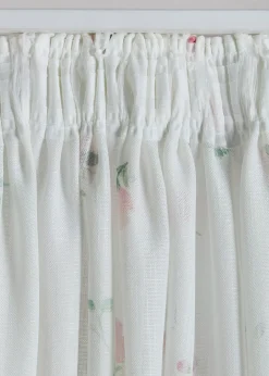 Voilage à imprimé floral (1 pce)