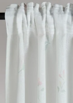 Voilage à imprimé floral (1 pce)