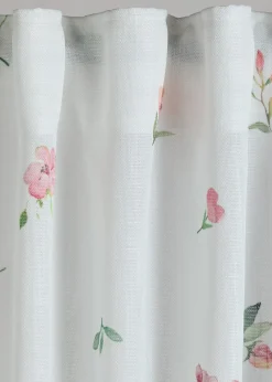 Voilage à imprimé floral (1 pce)