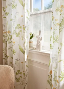 Voilage à imprimé floral (1 pce)