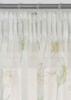 Voilage à imprimé floral (1 pce)