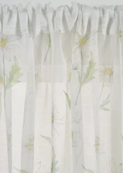 Voilage à imprimé floral (1 pce)