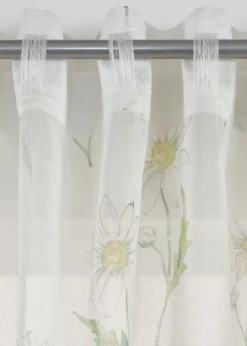 Voilage à imprimé floral (1 pce)