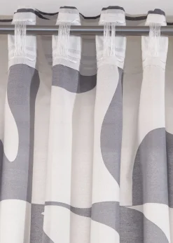 Voilage à imprimé graphique (1 pce)