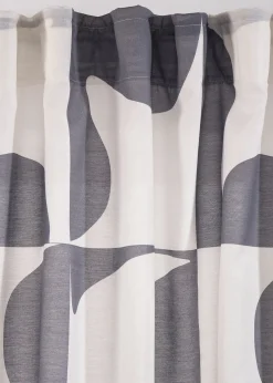 Voilage à imprimé graphique (1 pce)