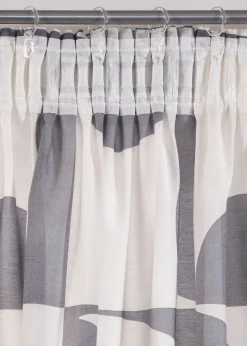 Voilage à imprimé graphique (1 pce)