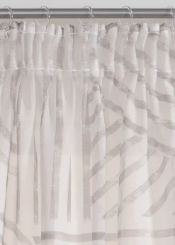 Voilage à imprimé graphique (1 pce)