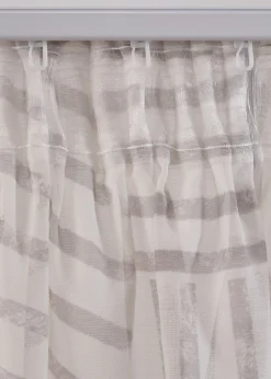 Voilage à imprimé graphique (1 pce)