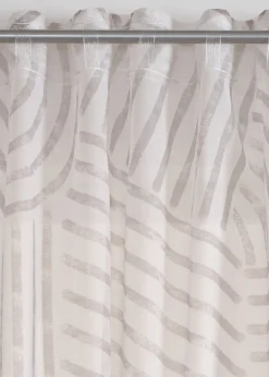 Voilage à imprimé graphique (1 pce)