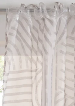 Voilage à imprimé graphique (1 pce)