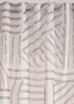 Voilage à imprimé graphique (1 pce)