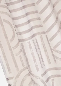 Voilage à imprimé graphique (1 pce)