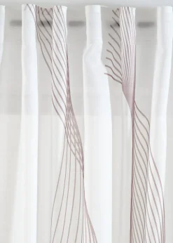 Voilage à imprimé vague (1 pce)