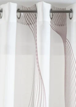 Voilage à imprimé vague (1 pce)