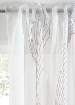 Voilage à imprimé vague (1 pce)