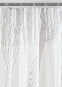 Voilage à imprimé vague (1 pce)