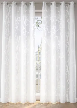 Voilage à motif dévoré (1 pce)