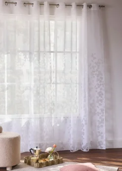 Voilage à motif dévoré (1 pce)