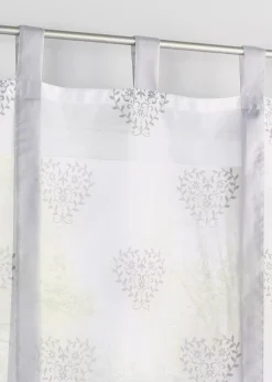 Voilage à nouer imprimé cœur