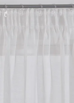 Voilage (1 pce.) à imprimé fleurs contenant du polyester recyclé