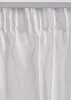 Voilage (1 pce.) à imprimé fleurs contenant du polyester recyclé