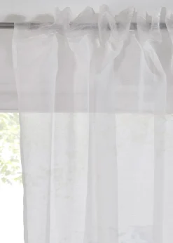 Voilage (1 pce.) à imprimé fleurs contenant du polyester recyclé