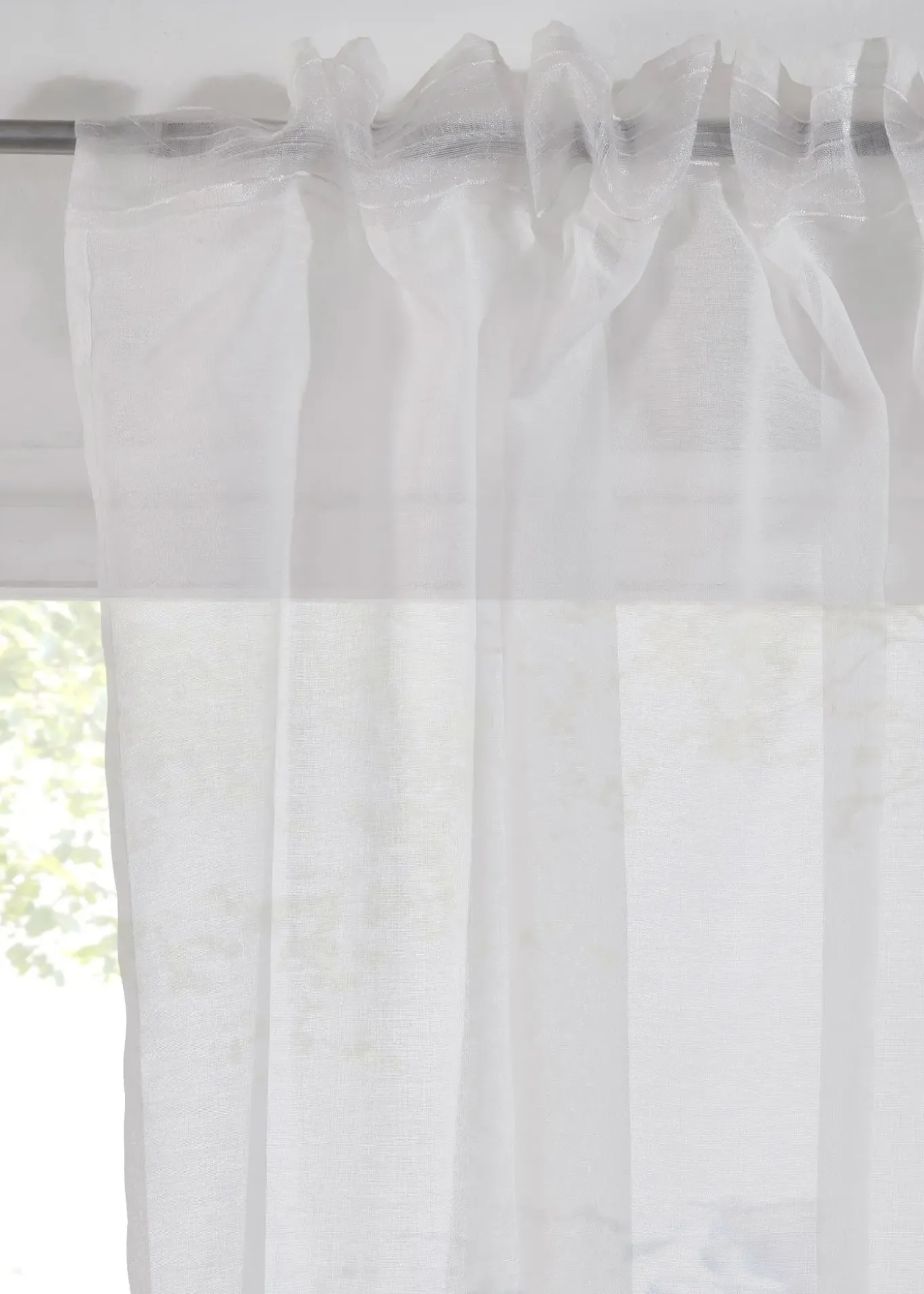 Voilage (1 pce.) à imprimé fleurs contenant du polyester recyclé