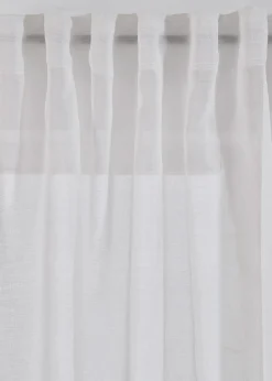 Voilage (1 pce.) à imprimé fleurs contenant du polyester recyclé