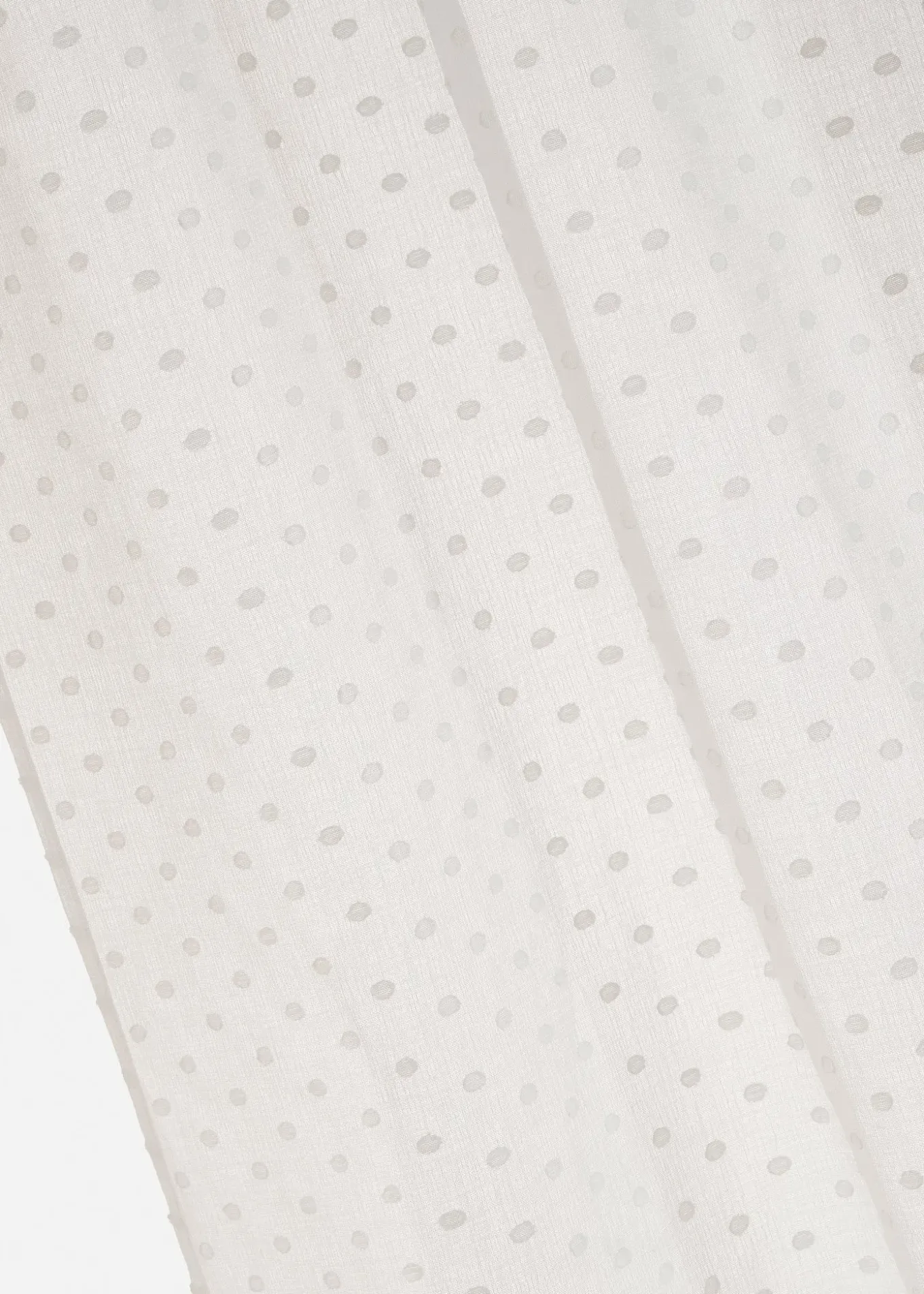 Voilage à pois jacquard (1 pce)