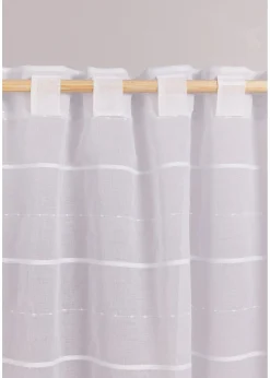 Voilage à rayures en 3D (1 pce)