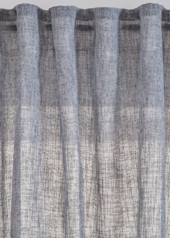 Voilage aspect lin (1 pce.)