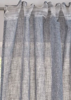 Voilage aspect lin (1 pce.)