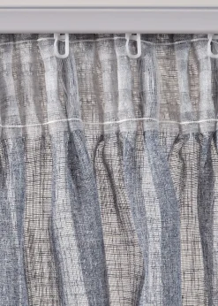 Voilage aspect lin (1 pce.)