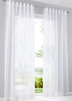 Voilage avec broderie (1 pce)