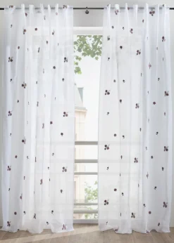 Voilage avec broderies (1 pce)