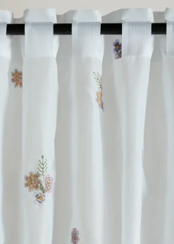Voilage avec broderies (1 pce)