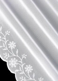 Voilage brodé avec embrasse (1 pce)