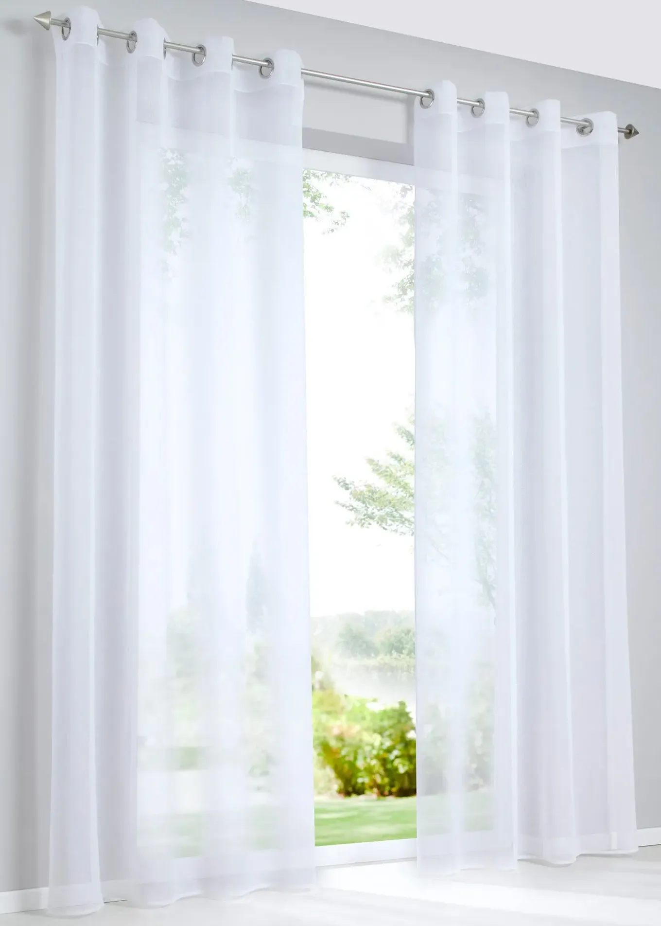 Voilage en batiste texturée (1 pce)