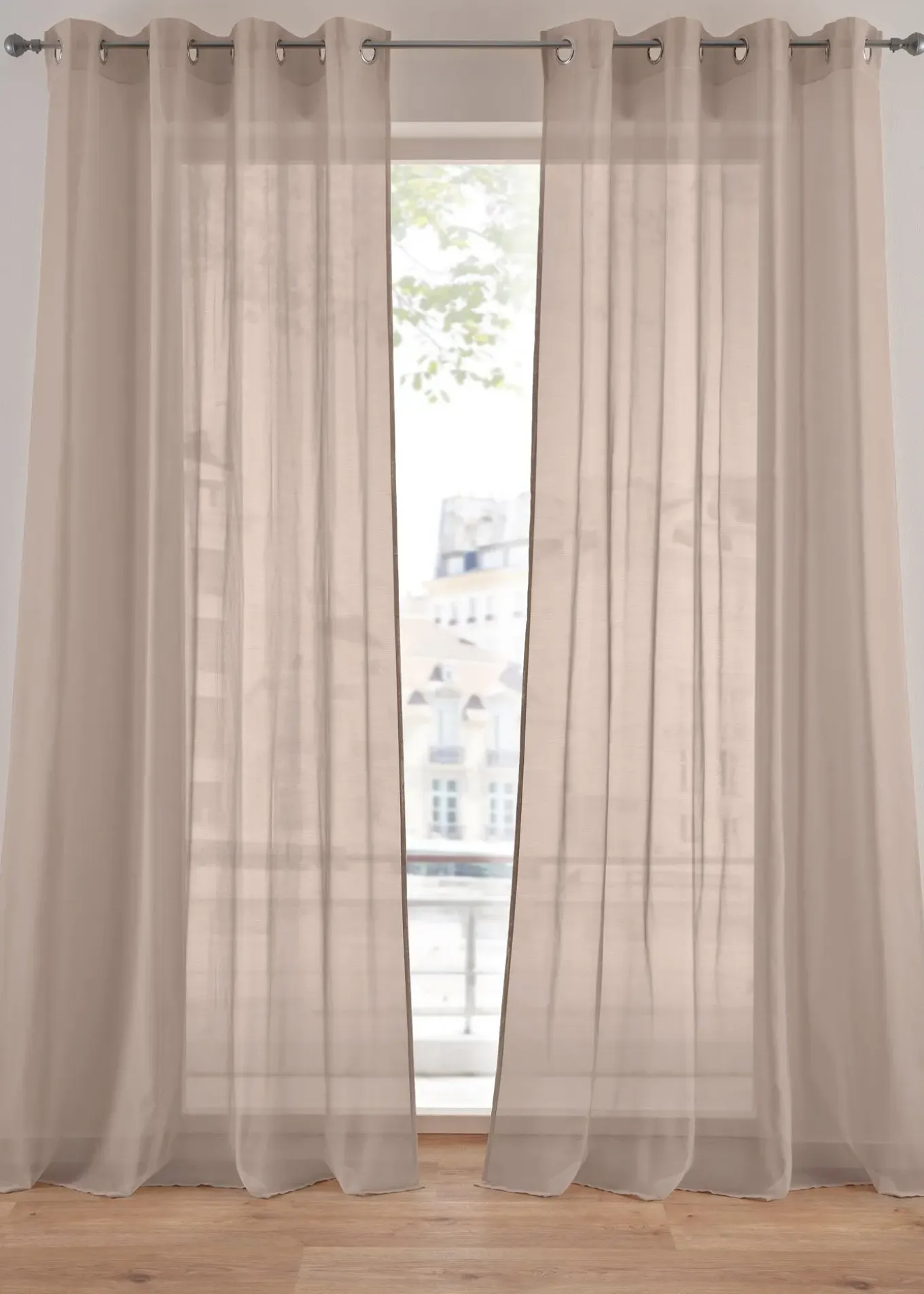 Voilage en batiste texturée (1 pce)