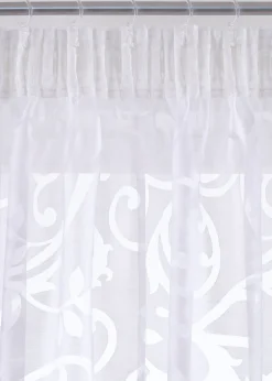 Voilage en dévoré à motif sarments (1 pce.)