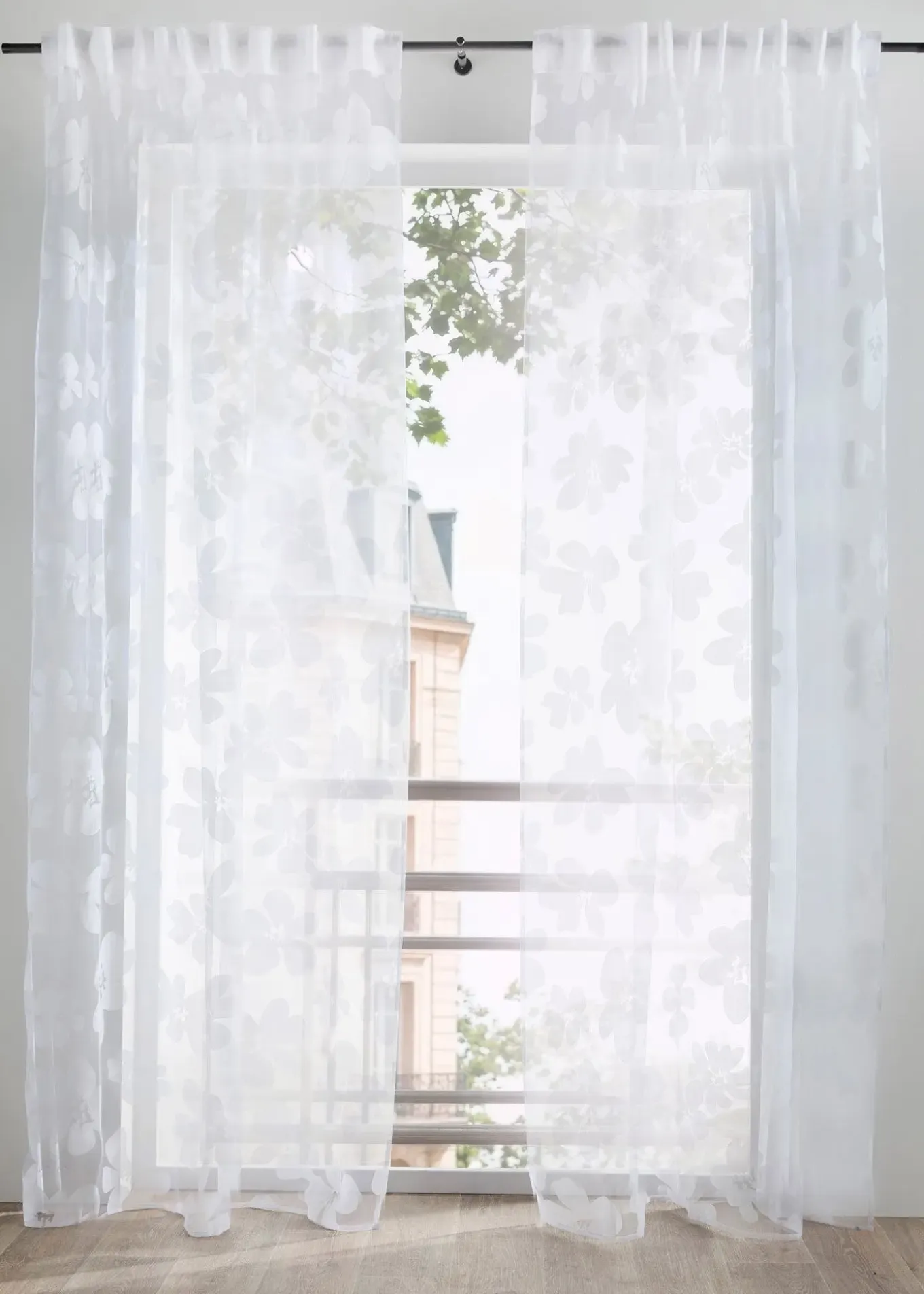 Voilage en dévoré (1 pce)