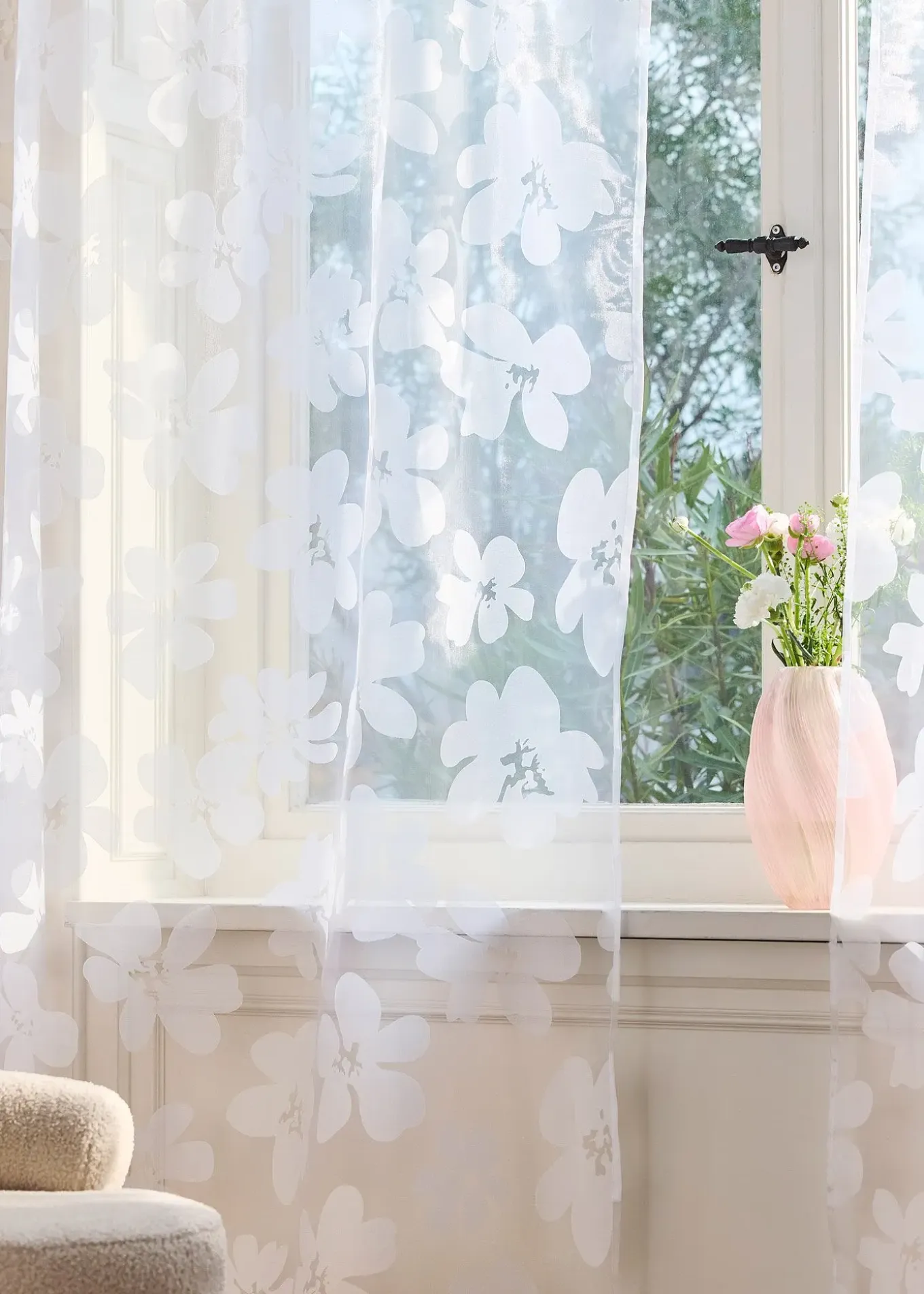 Voilage en dévoré (1 pce)