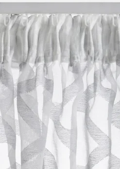 Voilage en tissu dévoré (1 pce)