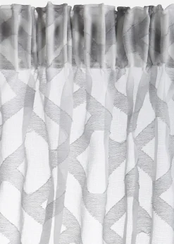 Voilage en tissu dévoré (1 pce)