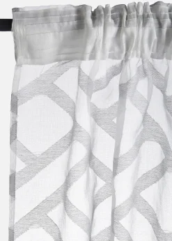 Voilage en tissu dévoré (1 pce)