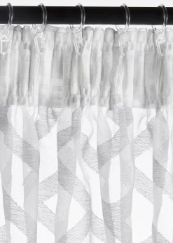 Voilage en tissu dévoré (1 pce)