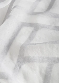 Voilage en tissu dévoré (1 pce)