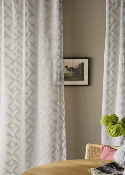 Voilage en tissu dévoré (1 pce)