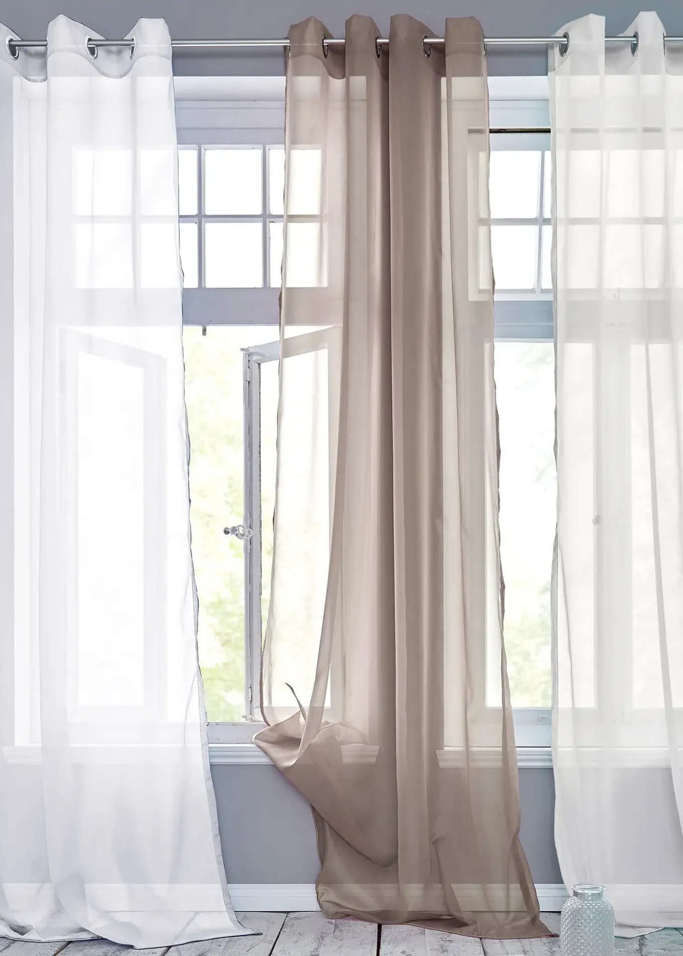 Voilage en tissu léger (1 pce)