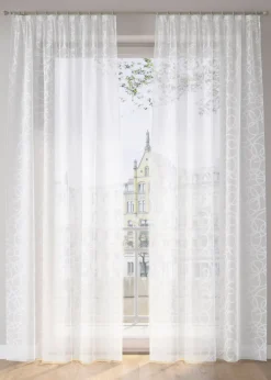 Voilage imprimé (1 pce)